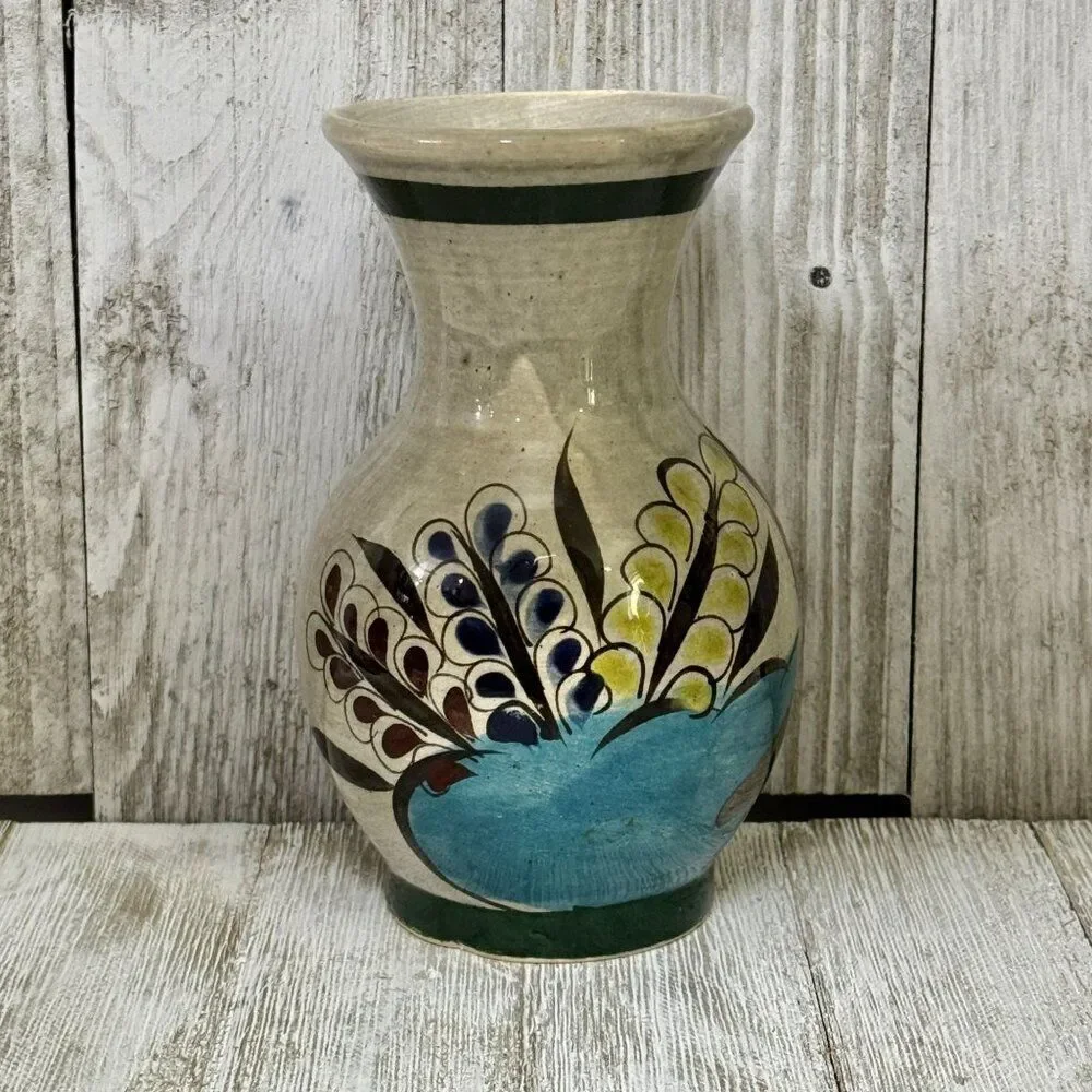 Vintage Tonala Mexican Pottery Vase